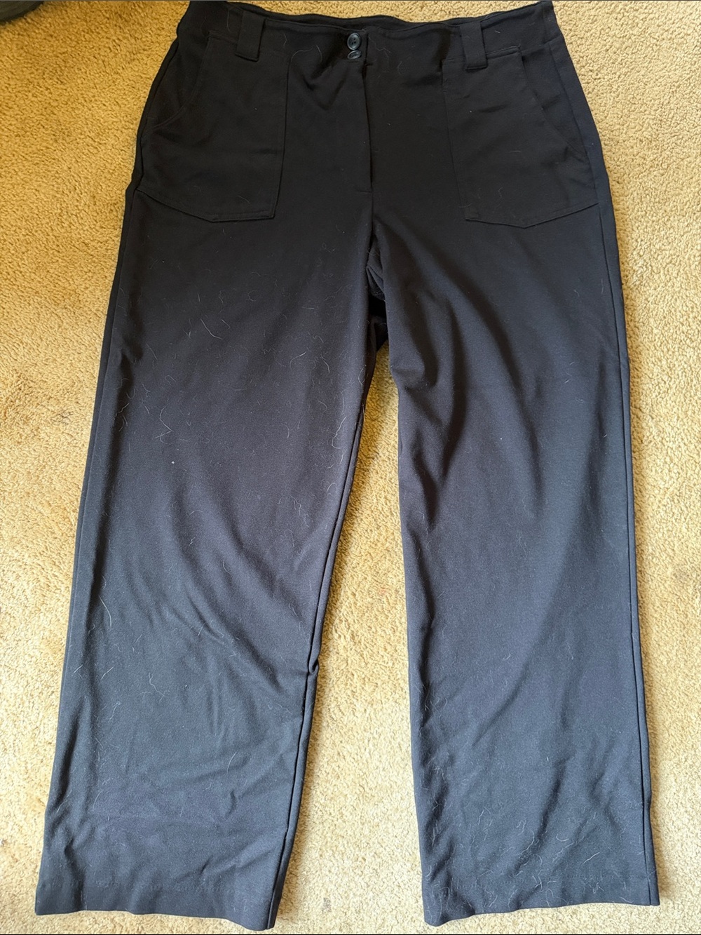 Women’s XL tall Black Pull-On Straight Leg Pants